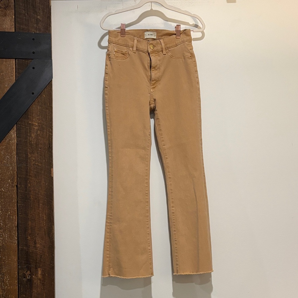 DL1961 Women’s Boot Cut Jeans in Camel Tan